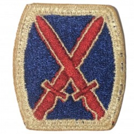 Patch US 10th Division surplus militaire lorraine grand est meuse stenay commercy surplus belgique surplus luxembourg Metz Nancy Verdun survivalisme bushcraft 