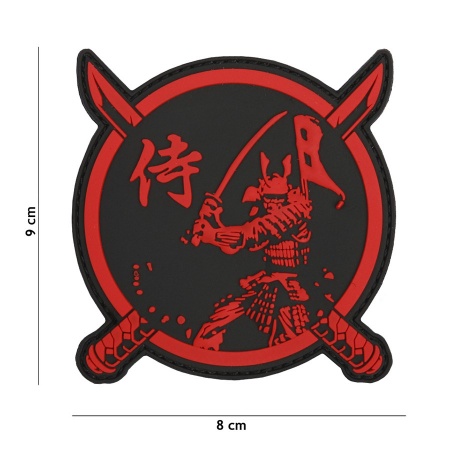 Patch 3D PVC Samurai Warrior surplus militaire lorraine grand est meuse stenay commercy surplus belgique surplus luxembourg Metz Nancy Verdun survivalisme bushcraft 