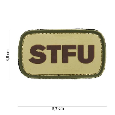 Patch 3D PVC STFU surplus militaire lorraine grand est meuse stenay commercy surplus belgique surplus luxembourg Metz Nancy Verdun survivalisme bushcraft 