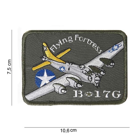 Patch flying fortress B-17G (rectangle) surplus militaire lorraine grand est meuse stenay commercy surplus belgique surplus luxembourg Metz Nancy Verdun survivalisme bushcraft 