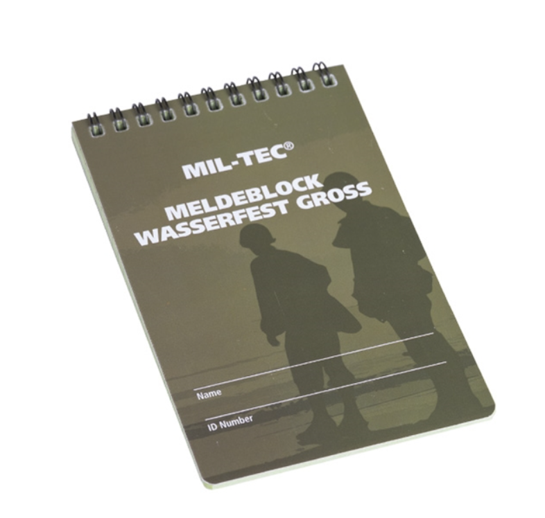 Carnet &eacute;tanche Miltec 10x15cm
