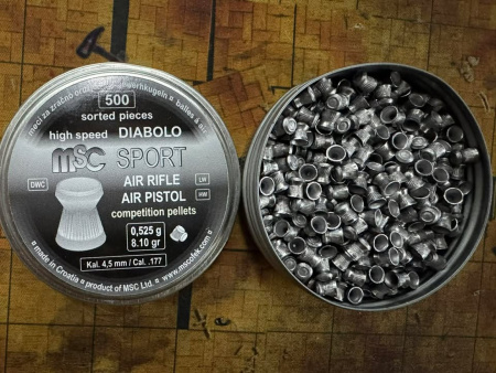 500 plombs plats High Speed Diabolo 4.5mm air rifle-air pistol (MSC)