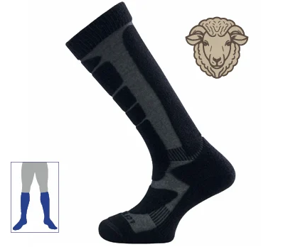 Chaussettes mi-bas Baroudeur &ldquo;Climat froid&rdquo; (laine M&eacute;rinos)