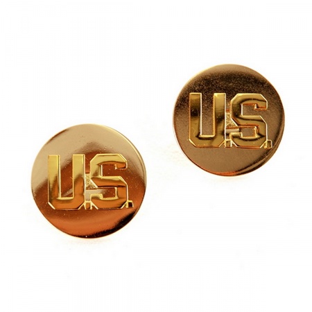 pin's rond doré US