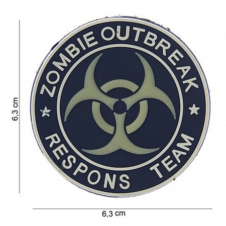 velcro pvc zombie outbreak clair