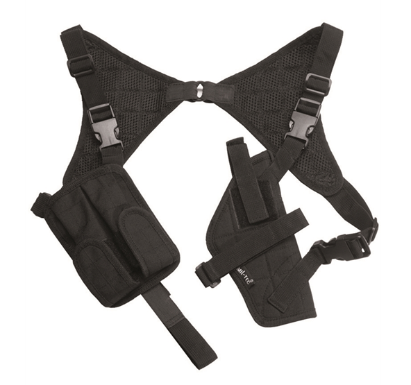 holster d'épaule noir Miltec surplus militaire de stenay commercy nancy metz reims belgique luxembourg longwy Verdun Sedan Charleville militaria bushcraft survie bivouac