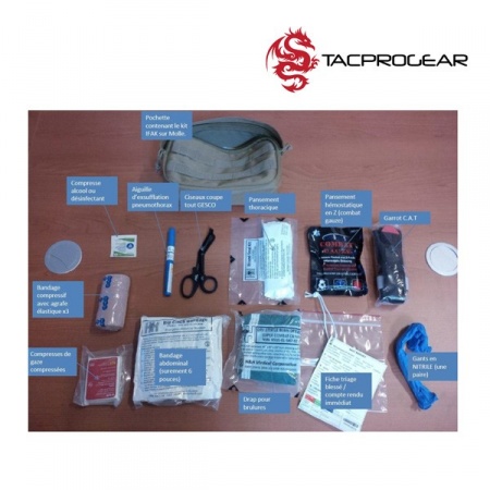 TROUSSE IFAK COMPLÈTE surplus militaire stenay commercy nancy metz longwy luxembourg belgique ardennes meuse lorraine frontière