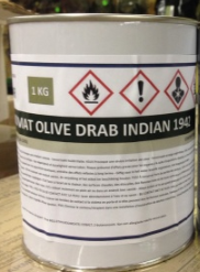 pot de peinture 1kg Mat olive drab indian 1942 surplus militaire de stenay commercy nancy metz reims belgique luxembourg longwy Verdun Sedan Charleville militaria bushcraft survie bivouac