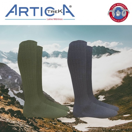 Chaussettes en laine MÉRINOS (ARTICA TREK®) surplus militaire de stenay commercy nancy metz reims belgique luxembourg longwy Verdun Sedan Charleville militaria bushcraft survie bivouac