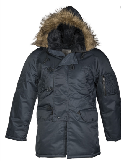 PARKA US N3B TEESAR® BLEU FONCÉ surplus militaire de stenay commercy nancy metz reims belgique luxembourg longwy Verdun Sedan Charleville militaria bushcraft survie bivouac