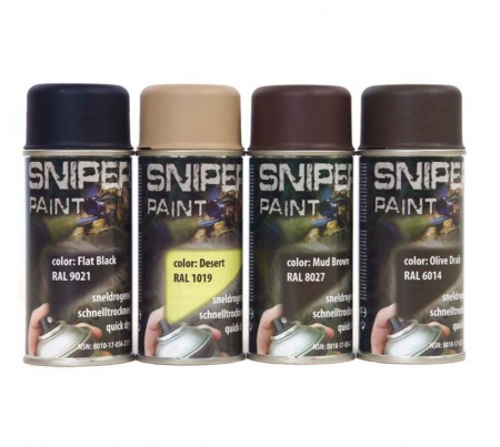 Lot de 2 bombes de peinture Sniper Paint 150ml