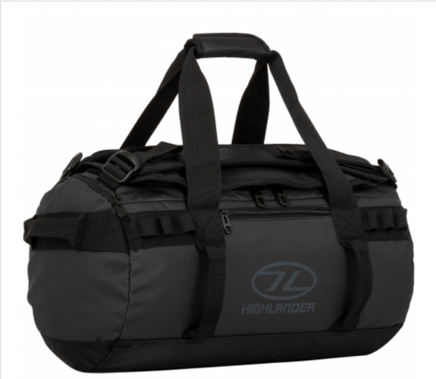 Sac de voyage imperméable STORM noir (Highlander)