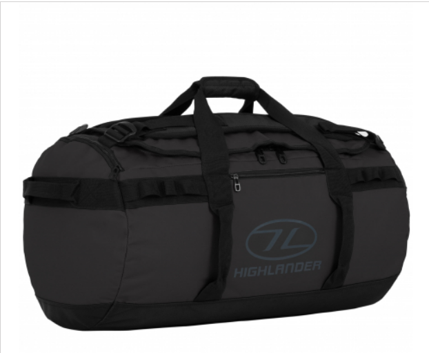 Sac de voyage imperméable STORM noir (Highlander)