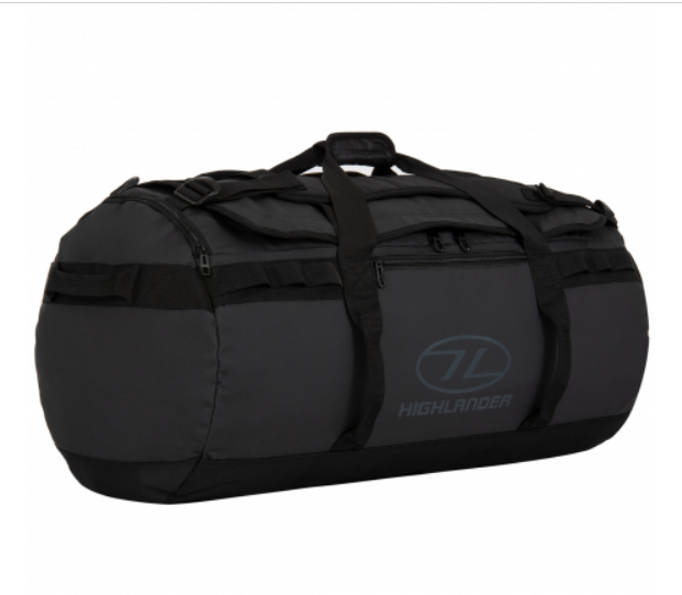 Sac de voyage imperméable STORM noir (Highlander)
