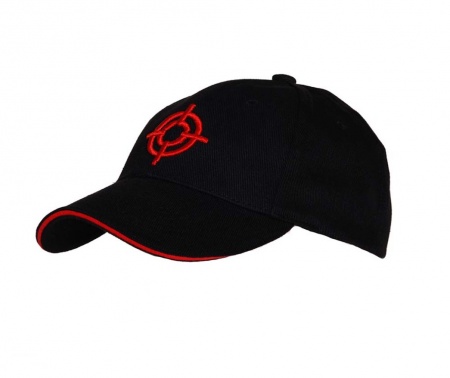 Casquette baseball noire Fostex cible rouge