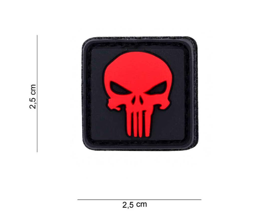 Velcro Punisher PVC 3D rouge