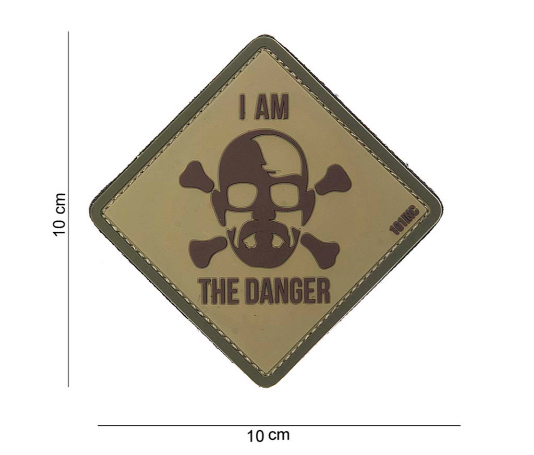 Velcro PVC "I AM THE DANGER" couleur sable