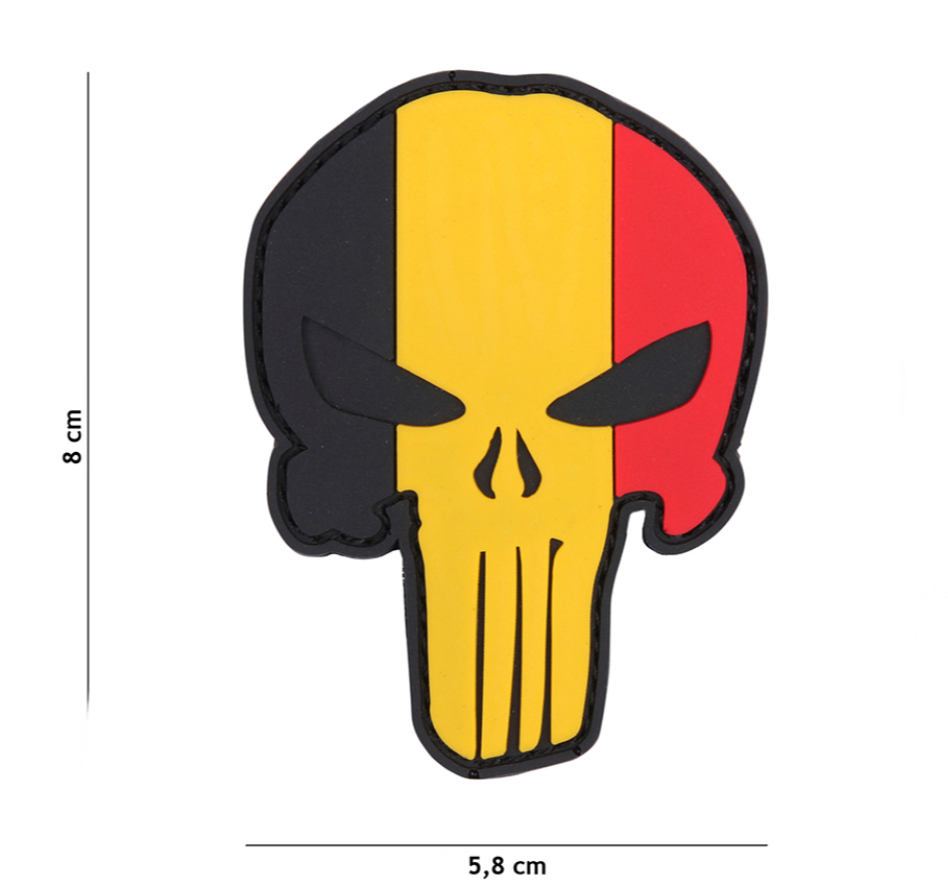 Velcro 3D PVC Punisher Belgium