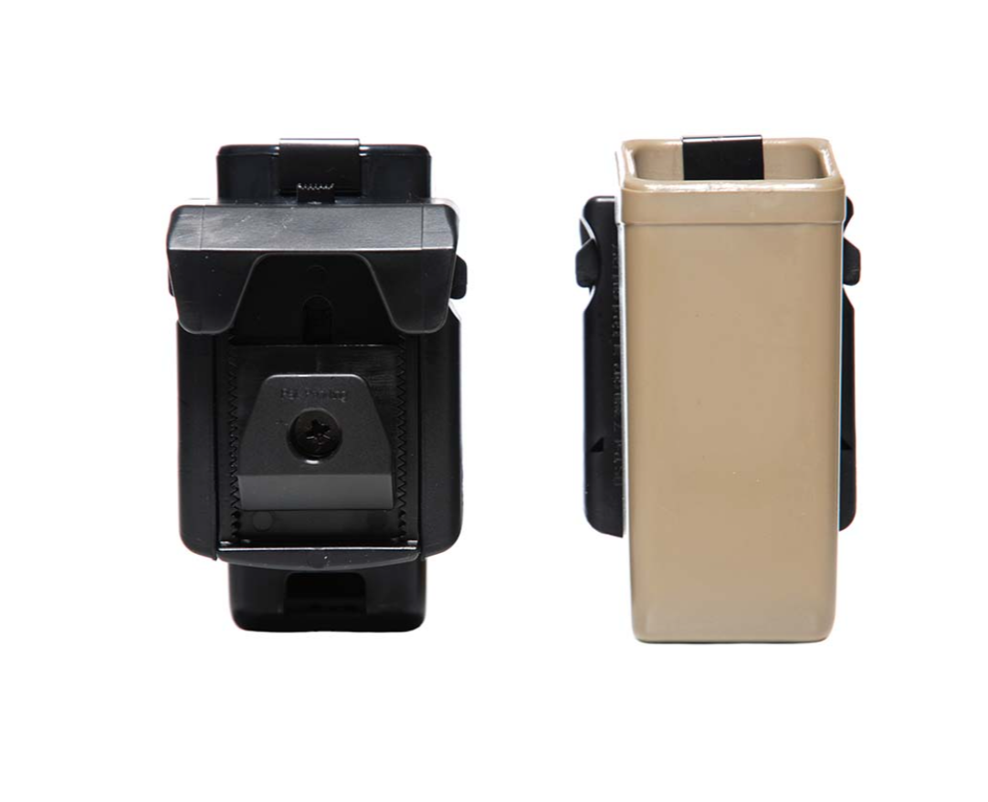 Porte chargeur simple, rigide pistolet tan (ESP)