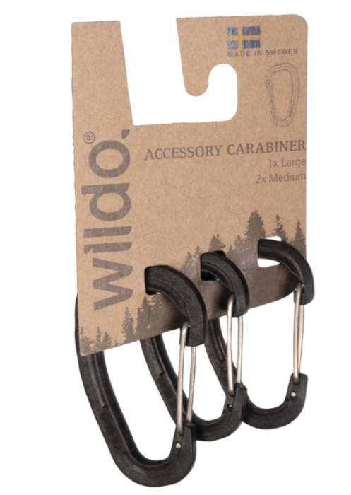 Set de 3 mousquetons noirs SET WILDO®