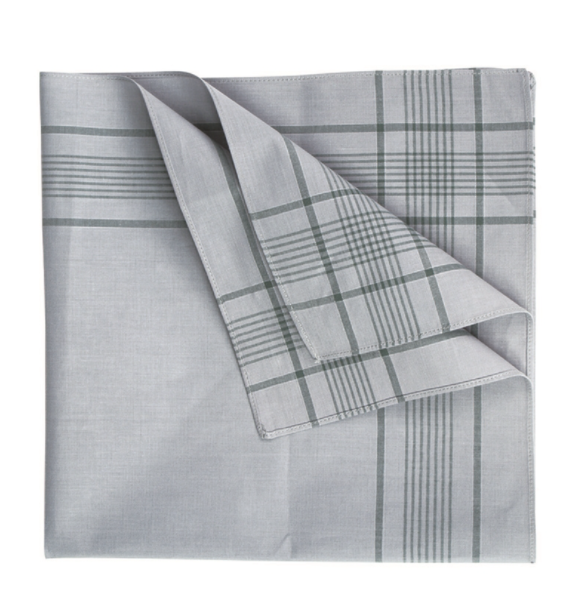 Mouchoir allemand gris-bleu