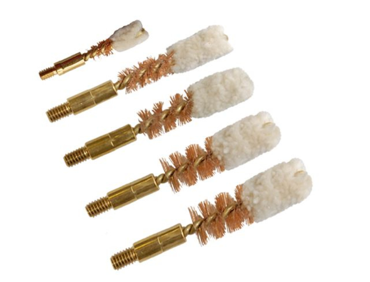 Lot de 5 brosses de nettoyage rapide pour arme calibre .40"-10 mm