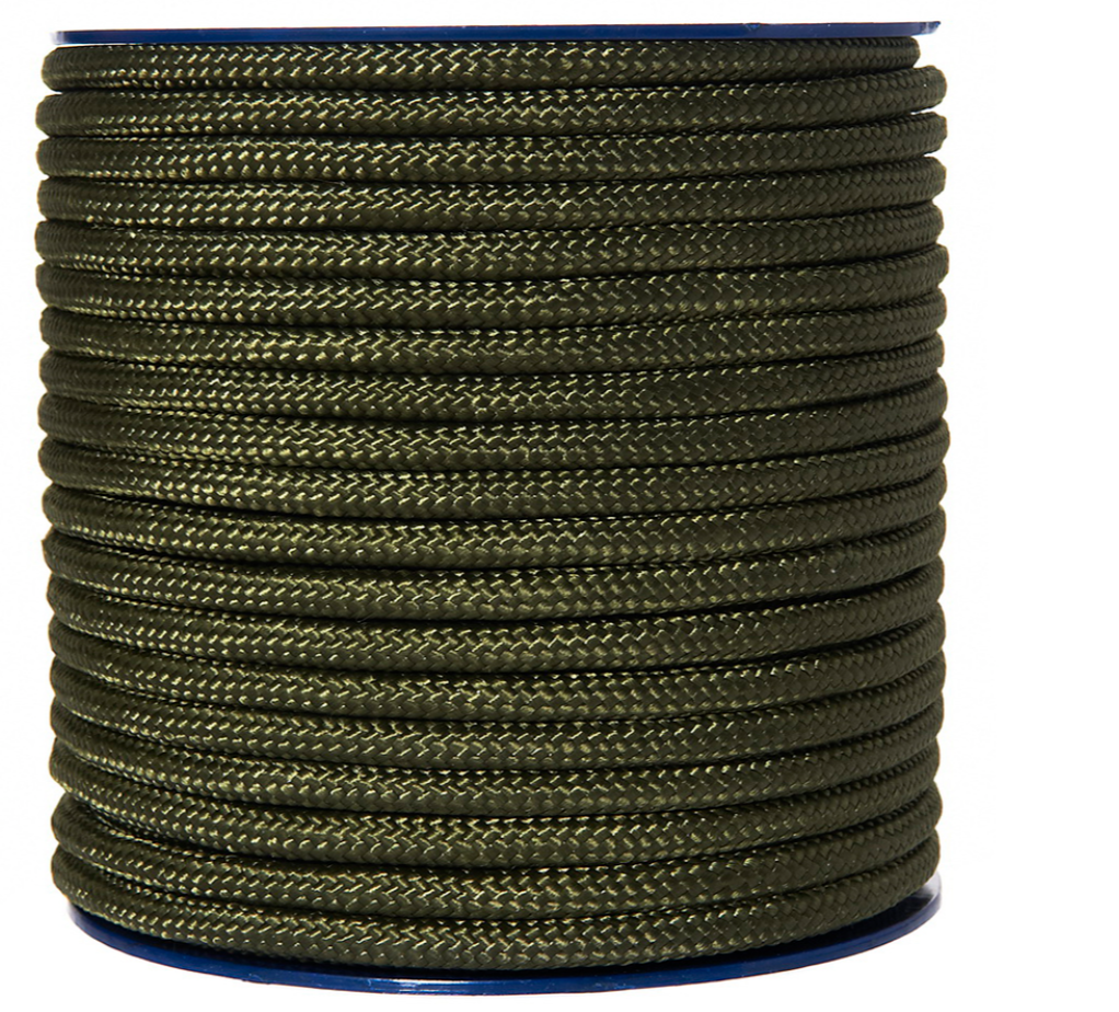 Rouleau de 60m de corde kaki (7mm) surplus militaire stenay commercy surplus belgique surplus luxembourg
