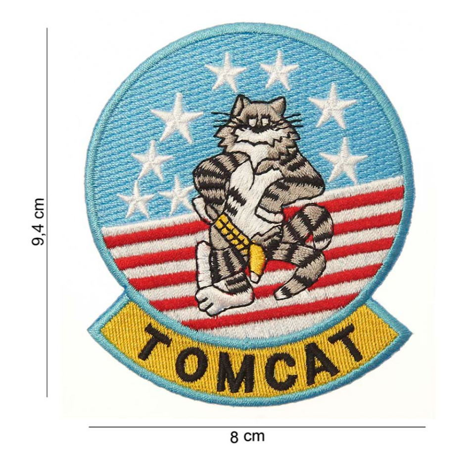 Ecusson " Tomcat 8 étoilesé " surplus militaire stenay commercy surplus belgique surplus luxembourg