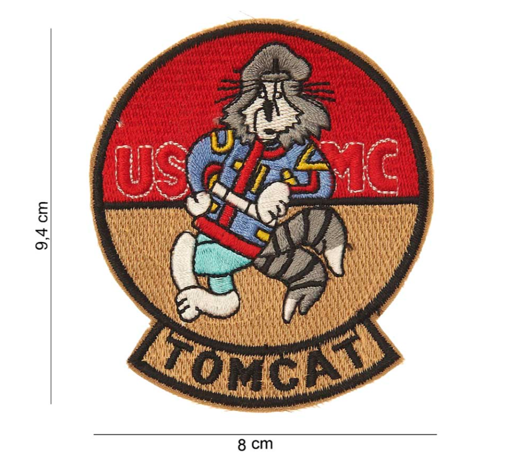 Ecusson " Tomcat USMC " surplus militaire stenay commercy surplus belgique surplus luxembourg