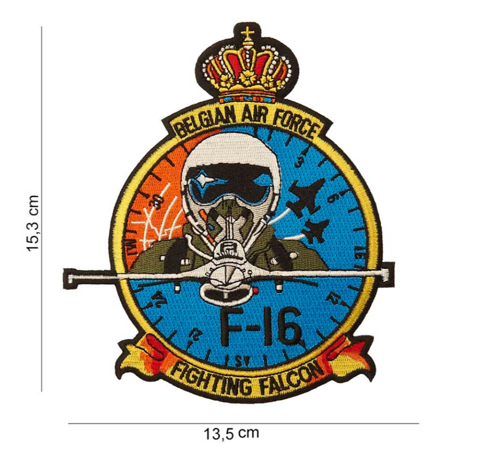 Ecusson " Belgian Air Force F-16 (pilot) " surplus militaire stenay commercy surplus belgique surplus luxembourg