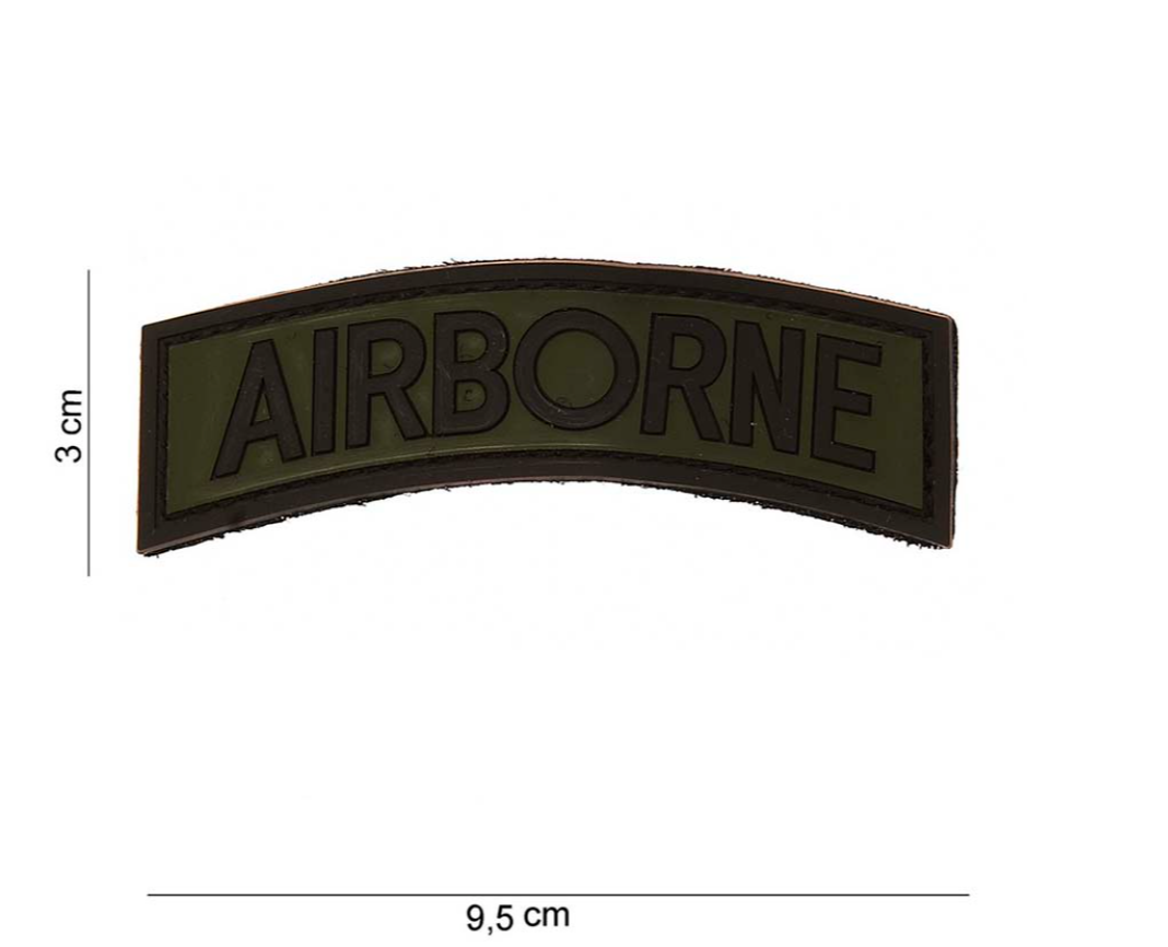 Ecusson Airborne PVC Velcro (bande) surplus militaire stenay commercy surplus belgique surplus luxembourg