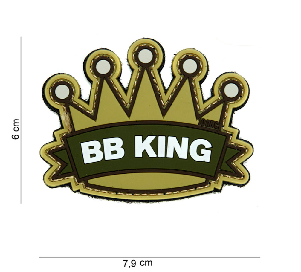 Velcro 3D PVC " BB king " sable surplus militaire stenay commercy surplus belgique surplus luxembourg