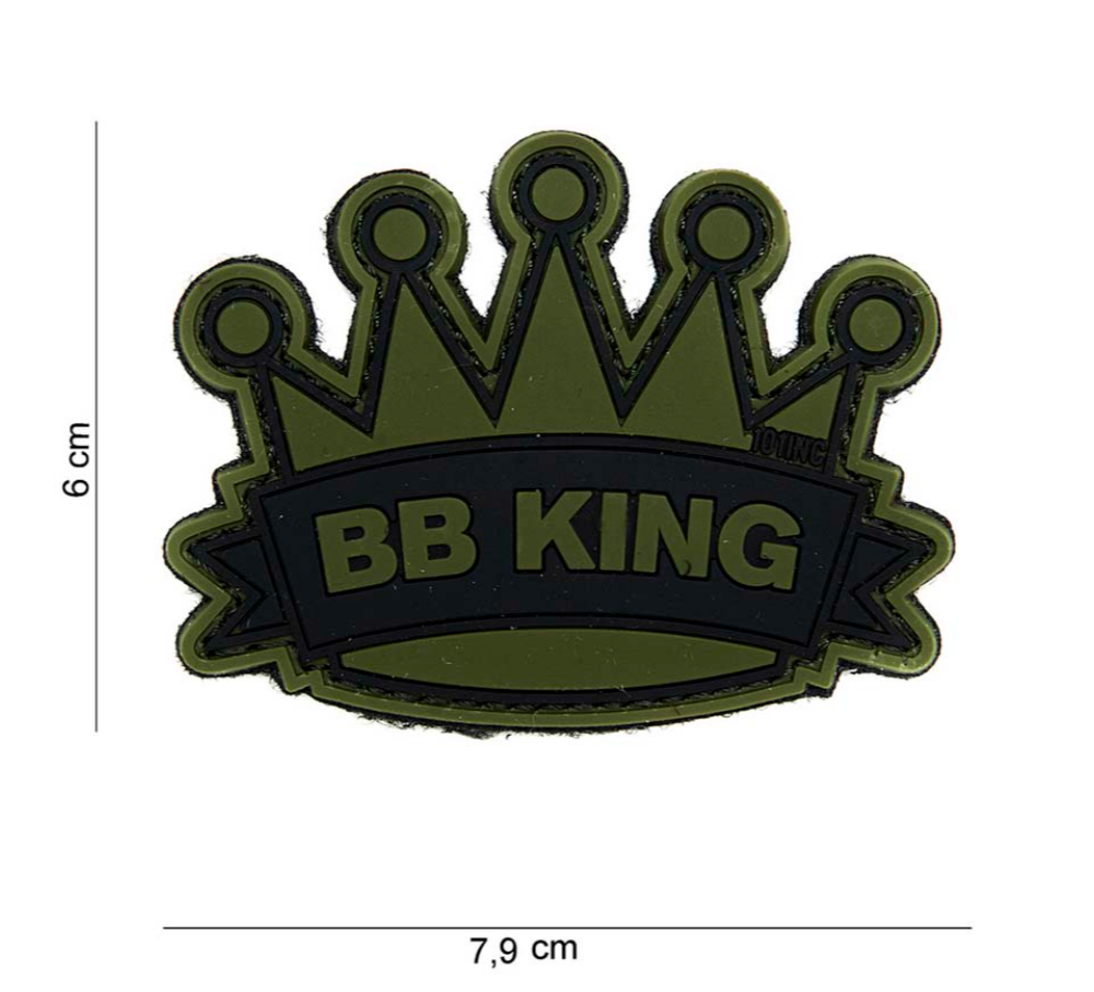 Velcro 3D PVC " BB king " kaki surplus militaire stenay commercy surplus belgique surplus luxembourg