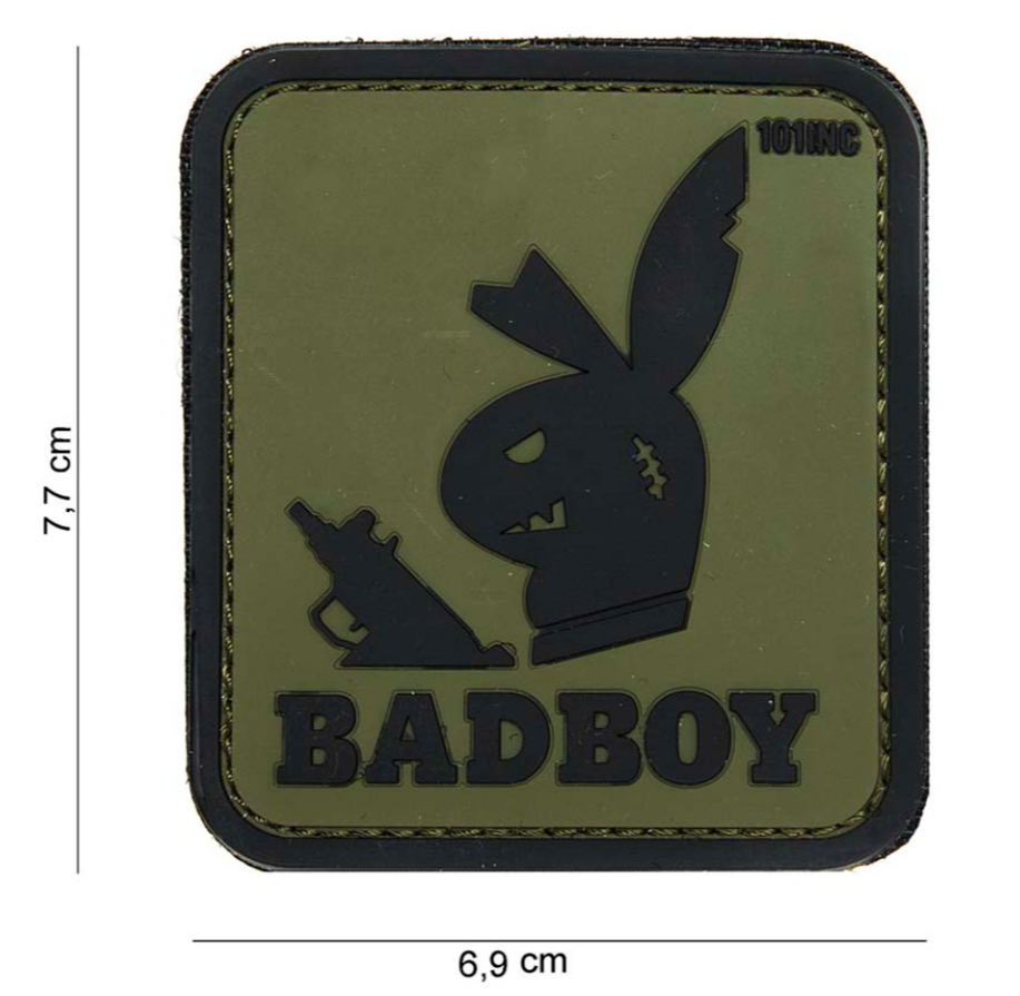 Velcro 3D PVC Badboy vert surplus militaire stenay commercy surplus belgique surplus luxembourg