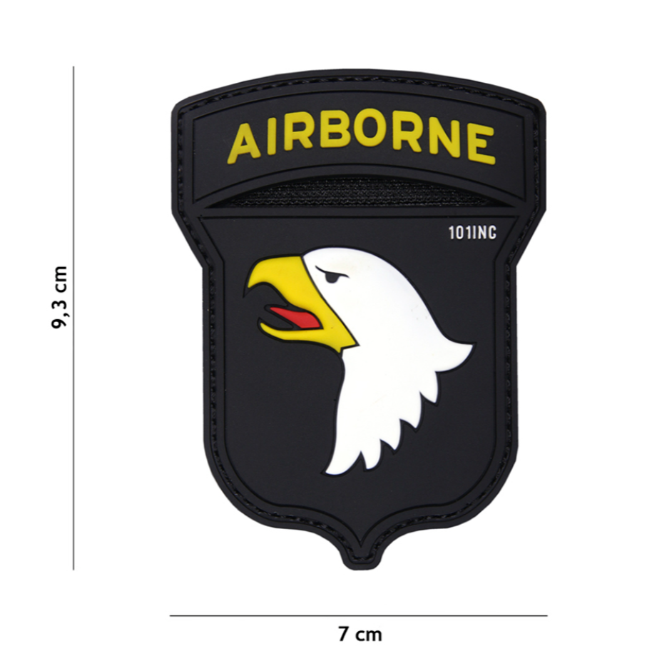 Velcro 3D PVC Airborne noir surplus militaire stenay commercy surplus belgique surplus luxembourg