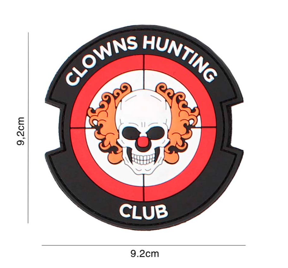 Velcro 3D PVC Clowns Hunting Club rouge surplus militaire stenay commercy surplus belgique surplus luxembourg