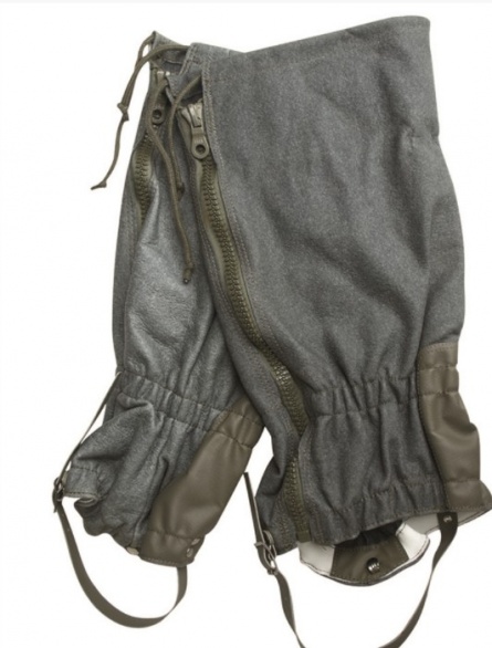 Paire de guêtres suisses grises d'occasion surplus militaire stenay commercy surplus belgique surplus luxembourg