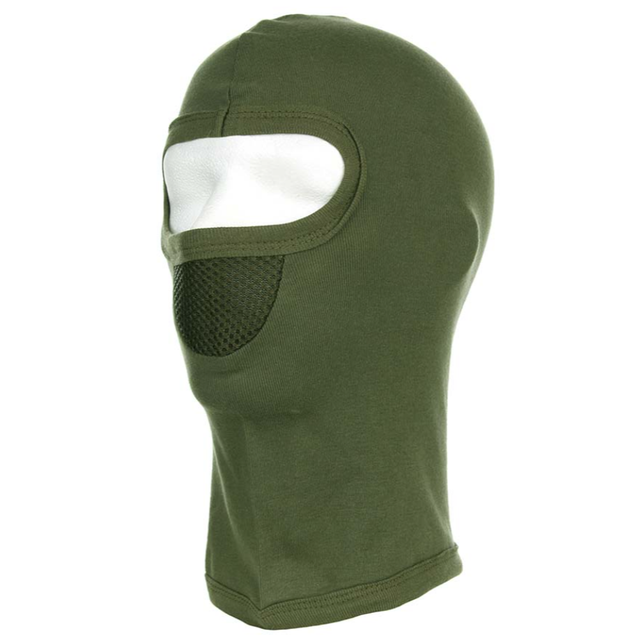 Cagoule "1 trou" kaki avec filet (101INC) surplus militaire stenay commercy surplus belgique surplus luxembourg survivalisme bushcraft