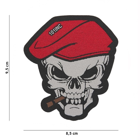 Patch "fine" en tissu Skull Sigar surplus militaire lorraine grand est meuse stenay commercy surplus belgique surplus luxembourg Metz Nancy Verdun survivalisme bushcraft 