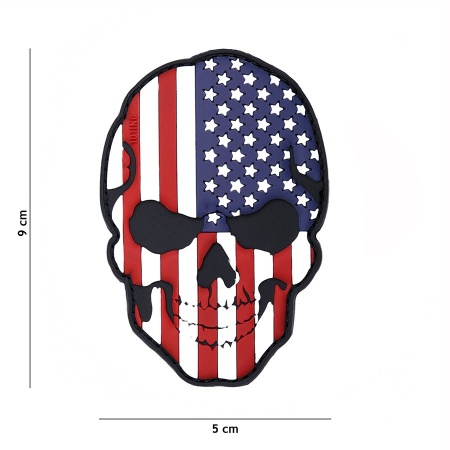 Velcro 3D PVC skull USA surplus militaire lorraine grand est meuse stenay commercy surplus belgique surplus luxembourg Metz Nancy Verdun survivalisme bushcraft 