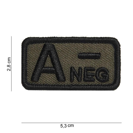 Patch type A- négatif vert surplus militaire lorraine grand est meuse stenay commercy surplus belgique surplus luxembourg Metz Nancy Verdun survivalisme bushcraft 