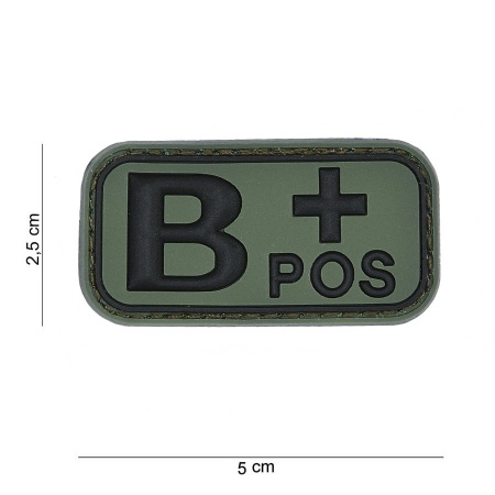 Patch 3D PVC type B+ positif vert surplus militaire lorraine grand est meuse stenay commercy surplus belgique surplus luxembourg Metz Nancy Verdun survivalisme bushcraft 