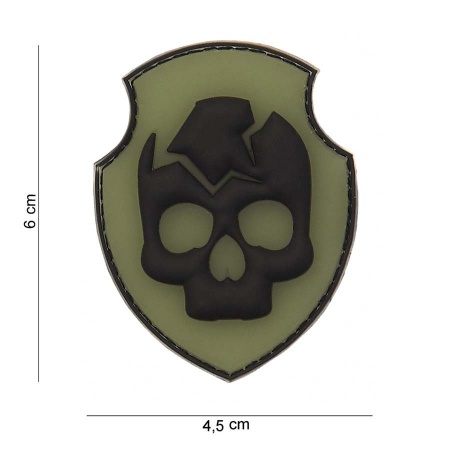 Velcro 3D PVC Ghost Skull surplus militaire lorraine grand est meuse stenay commercy surplus belgique surplus luxembourg Metz Nancy Verdun survivalisme bushcraft 