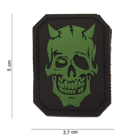 Velcro 3D PVC Devil Skull  surplus militaire lorraine grand est meuse stenay commercy surplus belgique surplus luxembourg Metz Nancy Verdun survivalisme bushcraft 