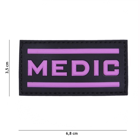 Velcro 3D PVC Medic pink  surplus militaire lorraine grand est meuse stenay commercy surplus belgique surplus luxembourg Metz Nancy Verdun survivalisme bushcraft 