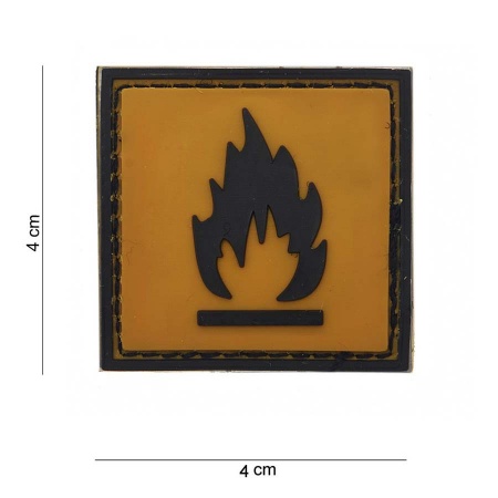 Patch 3D PVC Flammable  surplus militaire lorraine grand est meuse stenay commercy surplus belgique surplus luxembourg Metz Nancy Verdun survivalisme bushcraft 