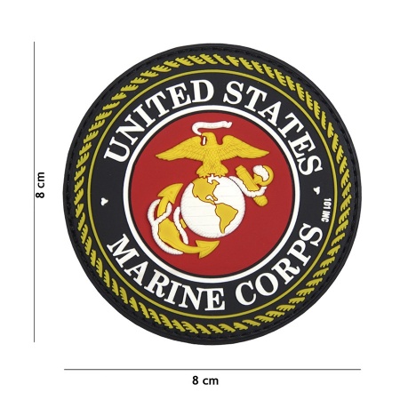 Patch 3D PVC United States Marine Corps red  surplus militaire lorraine grand est meuse stenay commercy surplus belgique surplus luxembourg Metz Nancy Verdun survivalisme bushcraft 