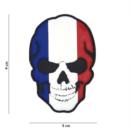 Patch 3D PVC skull France surplus militaire lorraine grand est meuse stenay commercy surplus belgique surplus luxembourg Metz Nancy Verdun survivalisme bushcraft 