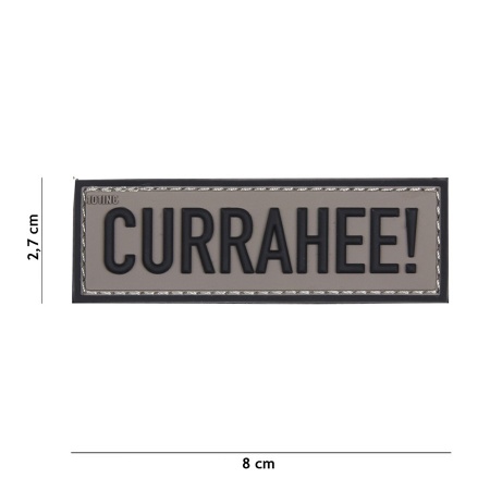 Patch 3D PVC Currahee! grey surplus militaire lorraine grand est meuse stenay commercy surplus belgique surplus luxembourg Metz Nancy Verdun survivalisme bushcraft 