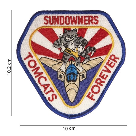 Patch Tomcats forever sundowners surplus militaire lorraine grand est meuse stenay commercy surplus belgique surplus luxembourg Metz Nancy Verdun survivalisme bushcraft 